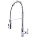 Olympia Single Handle Pre-Rinse Spring Pull-Down Kitchen Faucet in Chrome K-5045